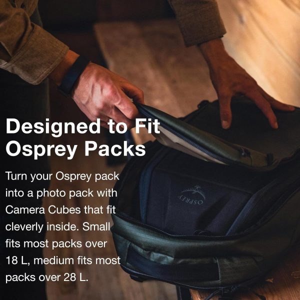Osprey Camera Storage Cube, Charcoal Grey, Medium - Image 3