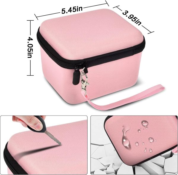 Vlogging Camera Case Compatible with for Duluvulu/for VJIANGER/for JGIPL/for TEBNGIHNM 4K Digital Cameras for Youtube. Vlog Camera Carrying Storage for Lens, Cable and Other Accessories - Pink - Image 5